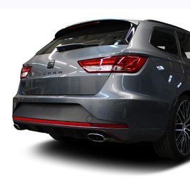 Film Decoration for Rear Trim, Rear Strip, Sticker, Car Accessories, Bumper, Rear Perfect Fit D026 (Red Gloss)