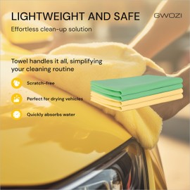 Chamois Cloth for Сar 4 Pcs - Multifunctional Drying Towels for Cars, Pets and House Cleaning 15.75x11.81 - Absorbent Car Drying Towel - Chamois Cloth for Make-up and Sports