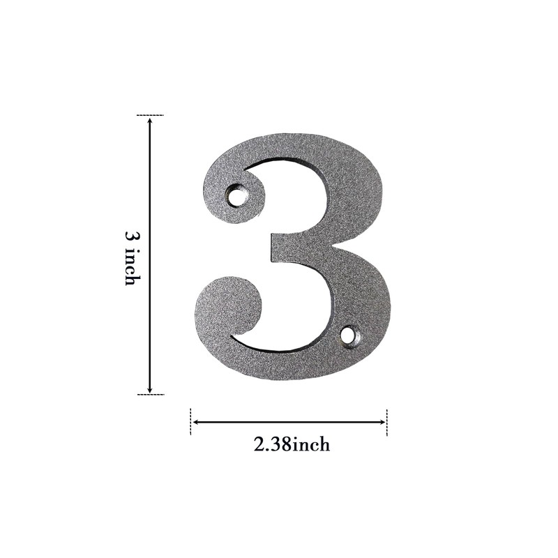 BetLight House Numbers for Outside-3 Inch Upgrade Rustproof Stainless Steel