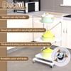 BAOYOUNI Kitchen Storage Cart on Wheels Rolling Utility Rack Adjustable