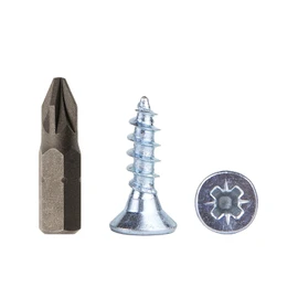 (Pack of 400 pcs) Zinc Plated Steel 4.0 x 16 mm Wood Screws, Chipboard Screws, Universal Pozi-Drive Screw, PZ Fully Threaded, Countersunk Head (400, 4.0 x 16 mm)