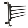 RV Clothes Drying Rack Aluminum Multifunctional Anti Rust 180° Rotatable