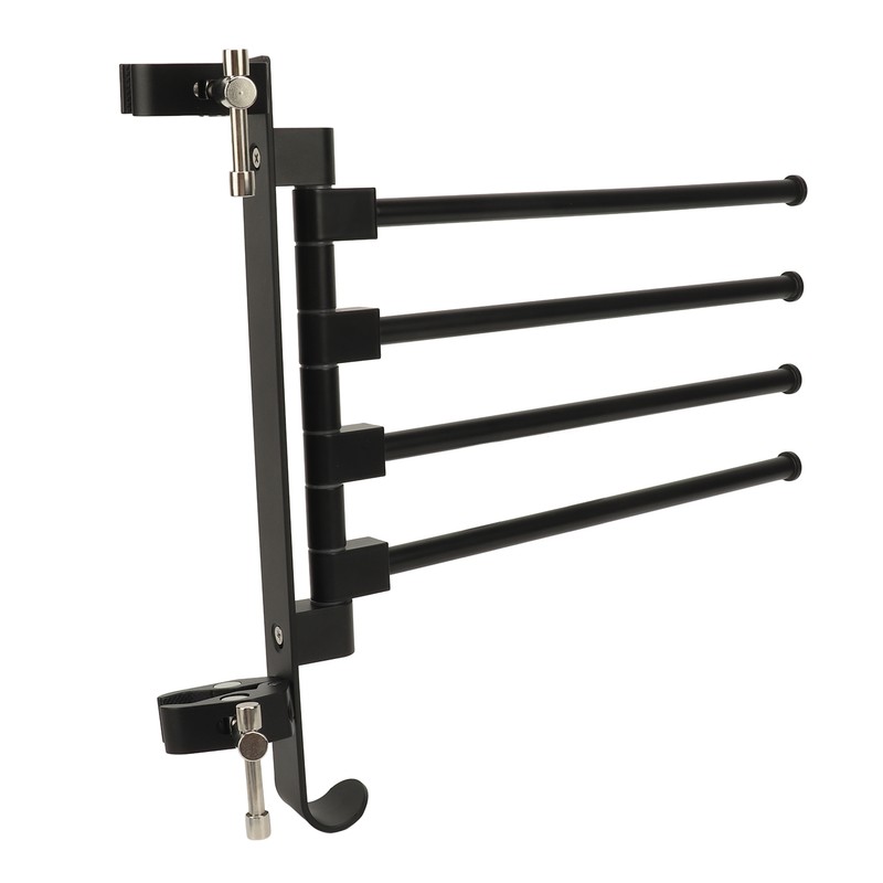 RV Clothes Drying Rack Aluminum Multifunctional Anti Rust 180° Rotatable