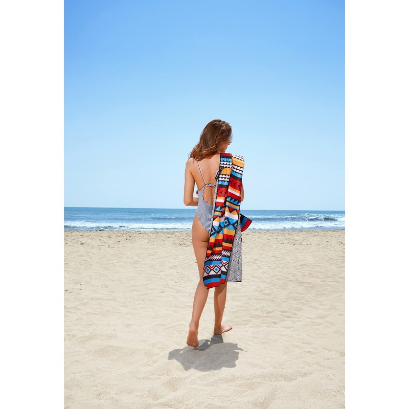 DARCHEN Microfiber Beach Towels Oversize Quick Dry Towel[1 or 4