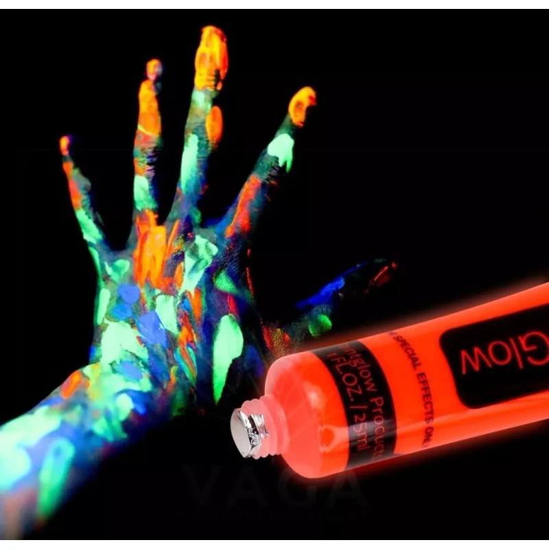 Go Shopgo 120 Tubo Pintura Fluorecente Neon Corporal Maquillaje Luzuv