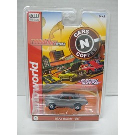 Auto World SC379-1A Cars N Coffee 1972 Buick GS HO Scale Electric Slot Car - Silver