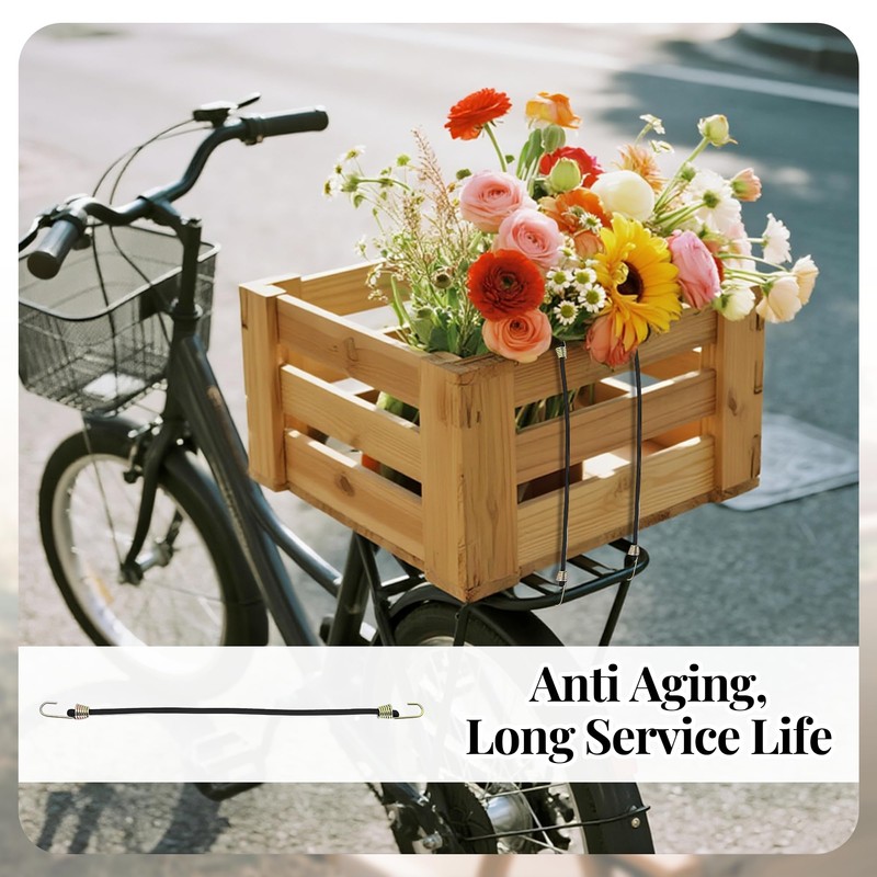 10PCS Small Bungee Cords with Hooks Durable and Versatile 24cm