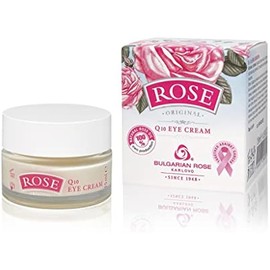 Rose Bulgarian Eye Cream with Natural Oil for Dark Spots and Puffiness, Under Eye Cream for Wrinkles and Bags, Water Anti Aging Eye Cream Helps Improve Dryness