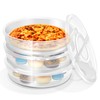 3 Pcs 12 Inch Food Storage Container with Lid and