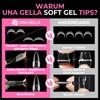 UNA GELLA Stiletto Nail Tips, Pack of 216