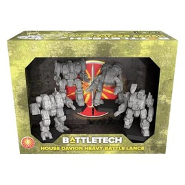Catalyst Game Labs BattleTech | Miniatures | House Davion Heavy Battle Lance | Expansion | Miniature Game Ages 14+ | Game in English