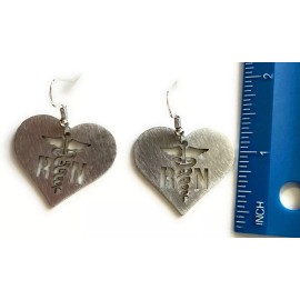 Unbranded New Nurse RN  Stainless Metal Earrings Set Gift Ornament Laser Cut Made In USA