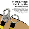 AFP Heavy-Duty 18 inch D-Ring Extender Fall Protection with Snap