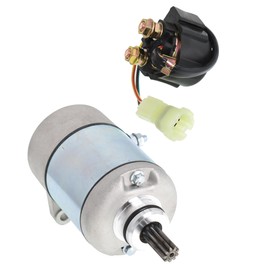 Thomletha Starter Motor and Relay Solenoid Replacement for Honda Recon 250 TRX250TM 2005 2006-2017 Replacement for 31200-HM8-A41