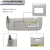 CRAZYPARTS Driver Left Side Sun Visor Compatible with Hyundai Elantra
