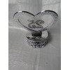 Bush New Elegant Bush Silver plated Decored Heart 25th Anniversary