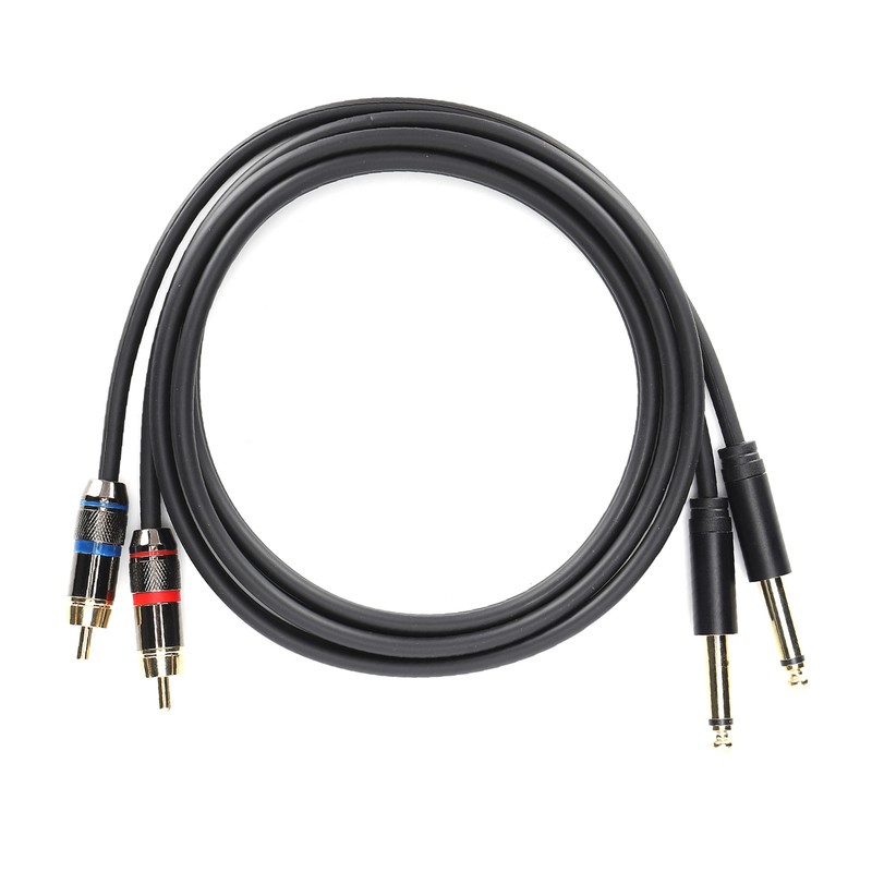 JORINDO Dual 6.35mm Male to Double RCA Male Cable Audio