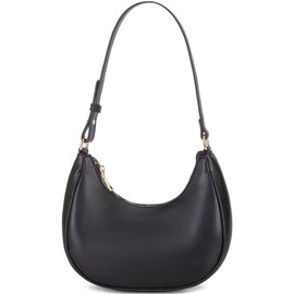 YingStar Crescent Bags Women Shoulder Bags PU Leather Half Moon Bag Ladies Hobo Bags Tote Handbags Small Crossbody Bag Black Shoulder Bag Clutch Bag Girls Shoulder Handbag Underarm Bag for Shopping