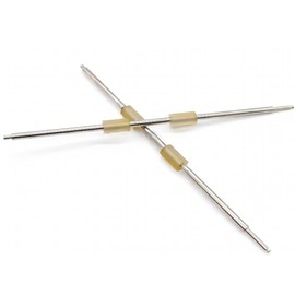 2PCS Feed Roller Kit with Shaft Compatible with Fujitsu Scanner Fi-6110 N1800 S1500M S1500 S510M S510 S500M S500 Fi-5110EOXM Fi-5110EOX2 Fi-5110EOX Fi-5110C Fi-5110 Fujitsu Scanner Replacement Parts