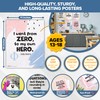 Decorably 16 Math Posters for Classroom - 11x14in Fun Math