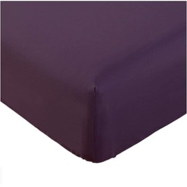 Rohi Luxury Extra Deep 16" 40CM Deep Fitted Bed Sheets – Easy Care Deep Fitted Mattress Bed Sheets (Plum, Double)