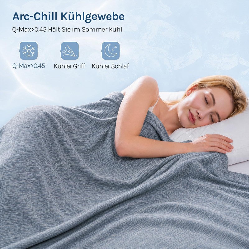 WOLTU Summer Blanket, Self-Cooling Blanket, Microfibre Arc-Chill, Cooling Blanket with