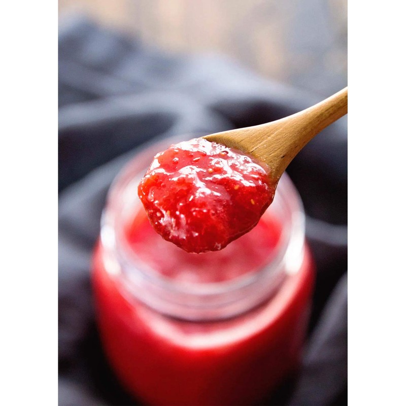 Amish Strawberry Rhubarb Jam - Two 16 Oz Jars