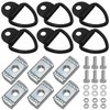 6 Sets Truck Bed Rail Bolts Nuts Cargo D-Rings Tie