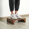 SINOBEST Low Wood Stool, Rectangular Bed Step Stool, Large Surface