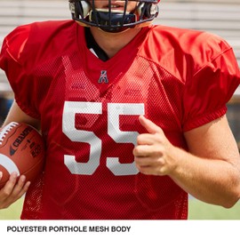 CHAMPRO Champro Standard Time Out Adult Football Practice Jersey for Training, Scrimmage Games, Royal, X-Large