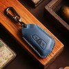 ISDORE Premium Leather Key Fob Case Compatible with GOLF TIGUAN