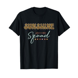 Sunshine Squad leopard pattern retro vintage team T-Shirt