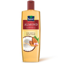Advansed Almond enriched Coconut Hair Oil with Vitamin E 300ml|Nourishes & Softens Hair | Helps Control Hair Fall| Helps Promotes Hair Growth | Up to 2x Softer Hair|Non-Sticky Formula|