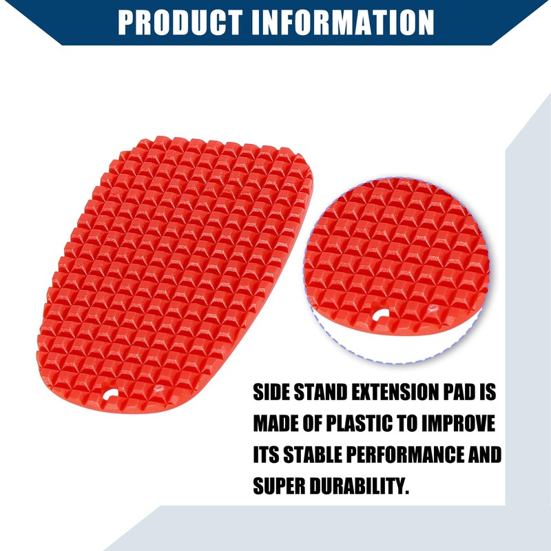 Hihaha Motorbike Kickstand Pad Support Pad Side Stand Extension Pad