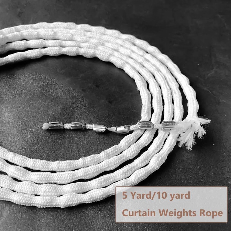 Primst Curtain Weighted Tape Fabric Drapery Weighted Alloy Rope for