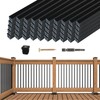 Muzata 50Pack 32" x3/4" Aluminum Deck Balusters Square Baluster Deck