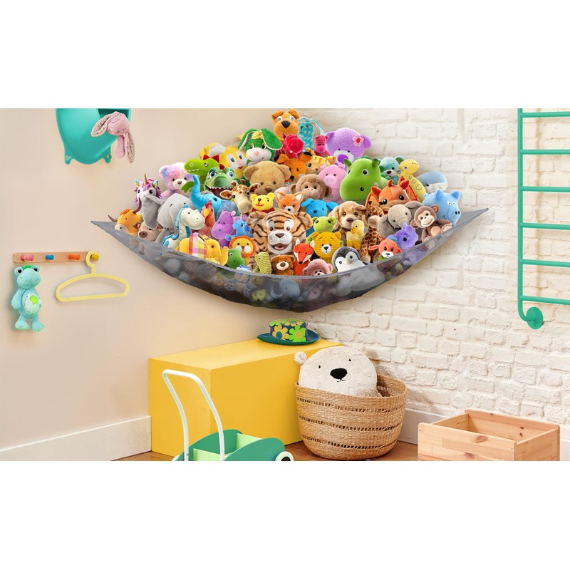 SimpleHouseware Stuffed Animals Jumbo Toy Storage Hammock Nets, 2 Pack,