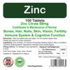 Zinc Tablets 50mg | Easy to Swallow | One per