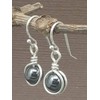 Sterling Silver Hematite Natural Gemstone Dangle Drop Earrings