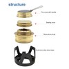 Mini Alcohol Stove Brass Aluminum Alloy Safe Windproof Portable Widely
