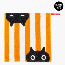 nishikawa TT34103604 MT4657 MEME Stripe Atsukoma Tano, Wash Towel, 13.4 x 13.8 inches (34 x 35 cm), Washable, 100% Cotton, Made in Japan