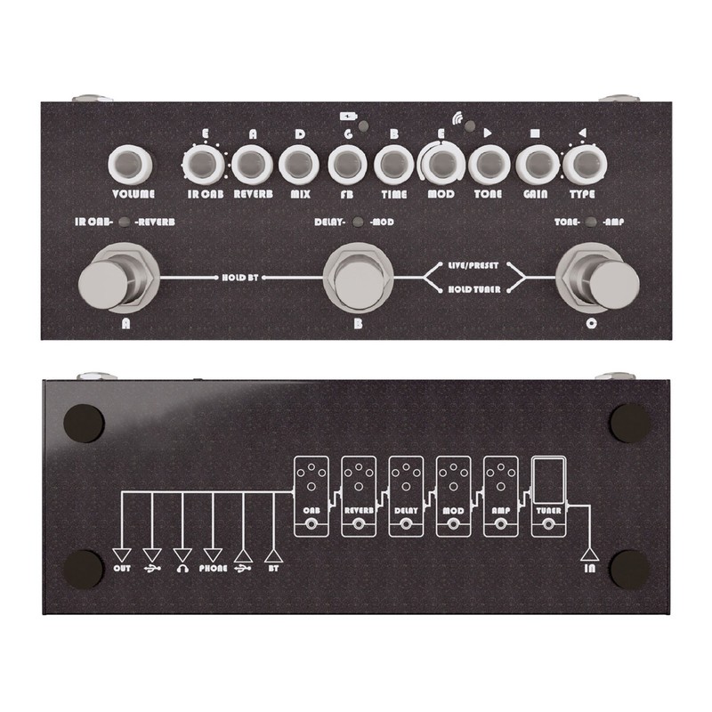 Guitar Effects Pedal IR Box Simulations Reverb Delay Chorus Phaser