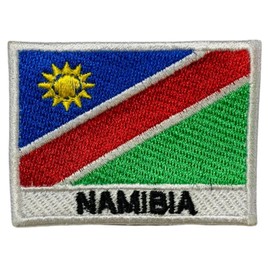 Namibia Embroidered Flag with Name Patch Iron On/Sew On Badge National Symbol Military Patch for Clothing Backpacks Caps