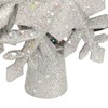 Silver Snowflake Christmas Tree Topper Lighted 3D PVC Christmas Tree