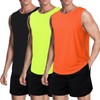 meioro Men's 3 Pack Workout Tank Top Gym Bodybuilding T