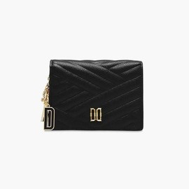 Daks (신세계센텀점)CARLISLE블랙 칼라일 엠보 가죽 골드DD 카드지갑DCWA3E218 (Centum City Shinsegae) CARLISLE Black Carlisle Embossed Leather Gold DD Card Wallet DCWA3E218