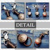 CHROME CRANE Men's Leather Cowhide Leather Cord Key Ring Charm