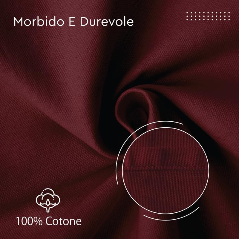 Encasa Cotton Cloth Napkins | Set of 6 | Size