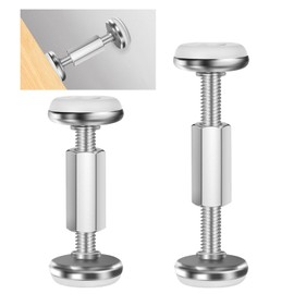 TAOTOO Earthquake Resistant Tension Rod, Short, 3.0 - 3.7 inches (75 - 93 mm), Furniture Fall Prevention, Set of 2, Earthquake Countermeasures, For Narrow Gaps, Includes Double-Sided Stickers