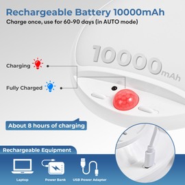 Hokone Rechargeable Motion Sensor Ceiling Light with Remote,Battery Operated Wireless LED Closet Light 10000mAh,Dimmable 600LM Shower Light for Closets Bathroom Shed Hallway,3 Color Temperatures